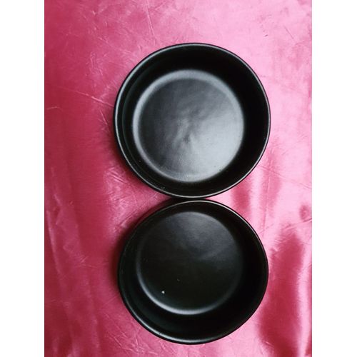 Lot 2 Coupelles Noires Pour Bouteille De Vin