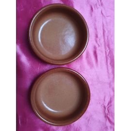 Lot 2 Coupelles Marrons Pour Bouteille De Vin