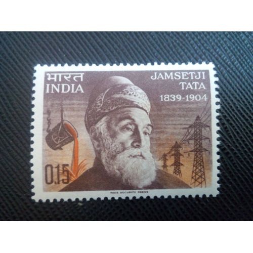 Timbre Inde Yt 182 Commémoration De Jamsetji Tata (1839-1904) 1965 (150106)