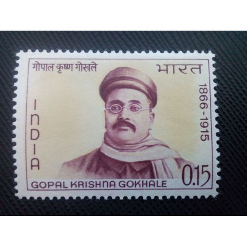 Timbre Inde Yt 206 Centenaire De La Naissance De Gopal Krishna Gokhale (1866-1915) 1966 (150106)