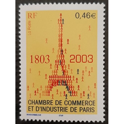 Timbre N°3545 - Chambre De Commerce Et D'industrie De Paris - 2003