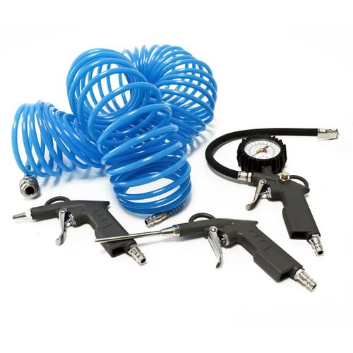 Outils pneumatiques de 4 pièces accessoires avec un tuyau pour compresseur Helloshop26 16_0002870