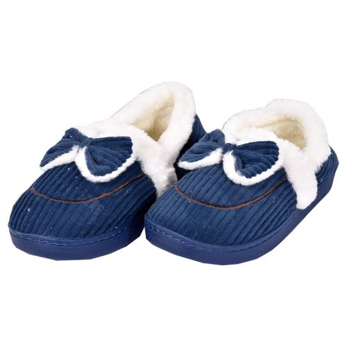 Pantoufles Cocooning Pour Femme Confort Premium 2082 Marine