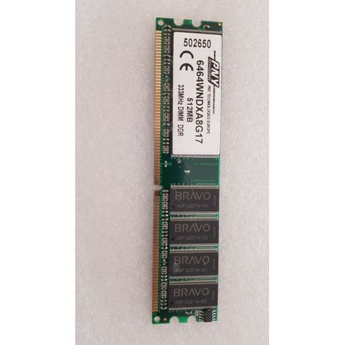 PNY EUROPE 6464WNDXA8G17 512MB DDR PC2700 333MHz DESKTOP RAM