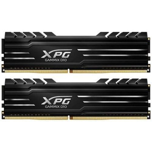 ADATA XPG Gammix D10, DDR4-3200-Kit, 16GB Mémoire vive 2x 8GB, DDR4-DIMM, PC4-25600 (3200MHz), Black