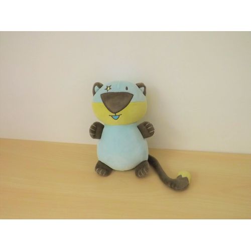 Doudou Chat Bleu Vert Orchestra 