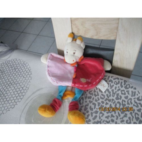 Doudou Plat Girafe/Vache Maé Baby Nat