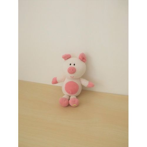 Doudou Cochon Rose Luminou