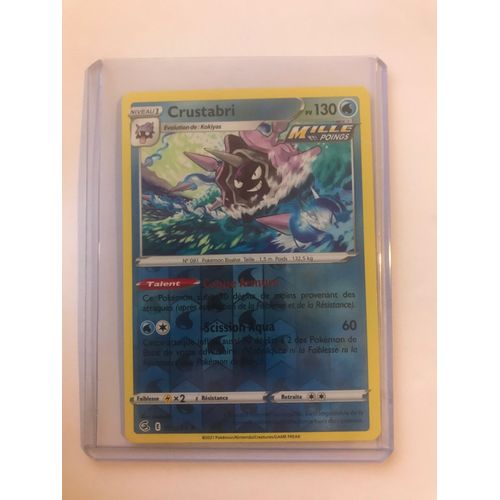 Crustabri Pv 130 051/264 - Carte Rare Reverse - Épée Et Bouclier - Poing De Fusion