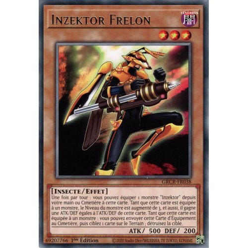 Yu-Gi-Oh! - Grcr-Fr038 - Inzektor Frelon - Rare 1ère Édition