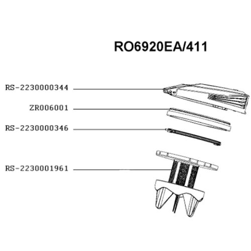 Grille séparateur (RS-2230001961) Aspirateur (RS-2230001961 ROWENTA)