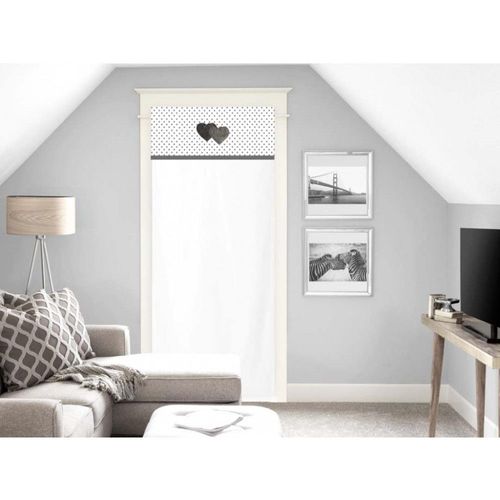 Brise Bise Pur Coton 70x200 Cm Love Gris, Par Soleil D'ocre