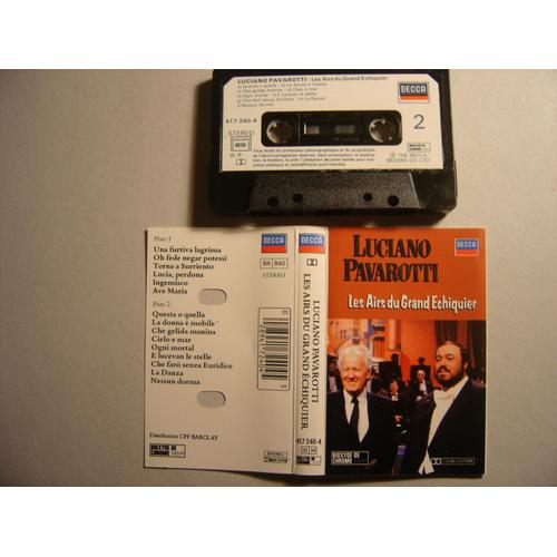 Luciano Pavarotti Les Airs Du Grand Echiquier ! Cassette Audio!