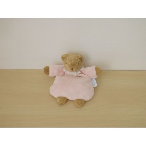 Doudou Ours Beige Rose Trousselier
