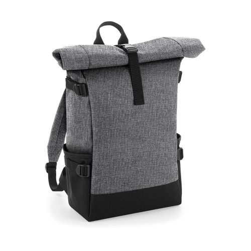 Sac ? dos roll-top 22L - compartiment ordinateur - BG858 - gris merle