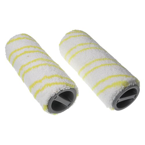 vhbw Lot de rouleaux pour pierres compatible avec Kärcher FC 7 Cordless Premium nettoyeur de sol - 2 pièces