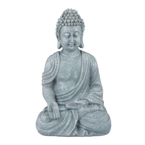 Relaxdays Statue De Bouddha Figurine De Bouddha Décoration Jardin Sculpture Zen
