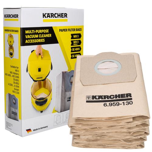 Sac aspirateur Karcher 6.959-130.0 filtre à sac papier pour WD 3