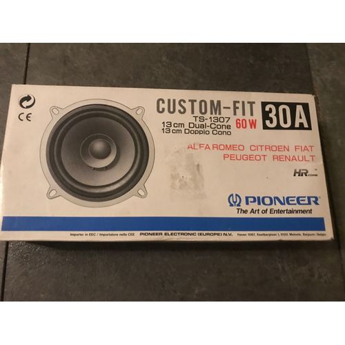 Paire d'enceintes pioneer Custom-fit 30A TS-1307 pour voitures