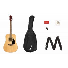 Pack Fender Fa-115 Dreadnought - Naturelle - Touche Noyer