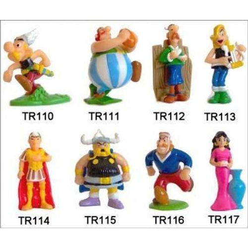 Lot De 8 Figurines "Kinder" (2012) - Astérix Au Service De Sa Majesté ( Tr110 / Tr-110 À Tr117 )