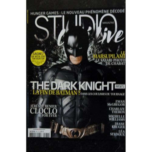 Studio Cin? Live 36 * 2012 04 * The Dark Knight - Cloclo For Ever - Le Marsupilami - 132 Pages