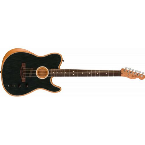 Fender Acoustasonic Player Telecaster - Touche Palissandre - Brushed Black