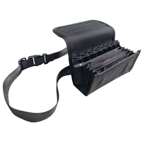 CLAIRE-FONCET Nouveau Modèle, la Rolls des Sacoches Monnayeur Serveur en Toile Canvas Imperméable, 1 Compartiment intérieur Zippé, Entièrement Doublée, Avec Monnayeur 8 Pièces, Fermeture Aimants