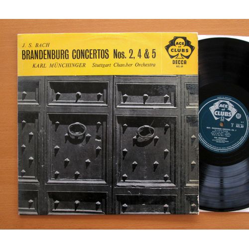 Bach Brandenburg Conertos 2, 4 & 5 Munchinger Vg/Ex Decca Grvd Mono