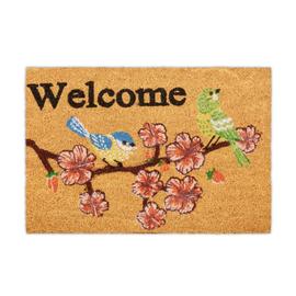 Relaxdays Paillasson Coco Tapis Antid Rapant Welcome Oiseau Tapis D