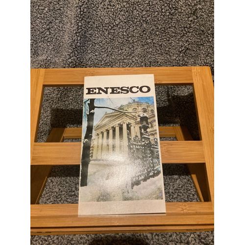 Cornel Taranu Enesco Dans ŁA Conscience Du Présent Editura Stiintif 1981