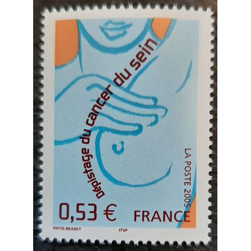 Timbre N°3836 - Dépistage Du Cancer Du Sein - 2005