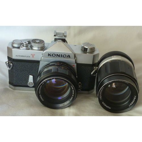 KONICA AutoReflex T + HEXANON AR 57mm f1.4 + HEXANON 1:3.5 f=135mm