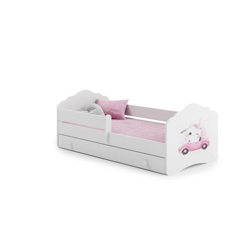 Lit Enfant + Tiroir + Matelas + Barriere De Securite 160x80