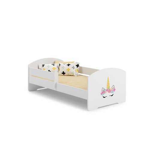 Lit Enfant + Matelas + Barriere De Securite 140x70