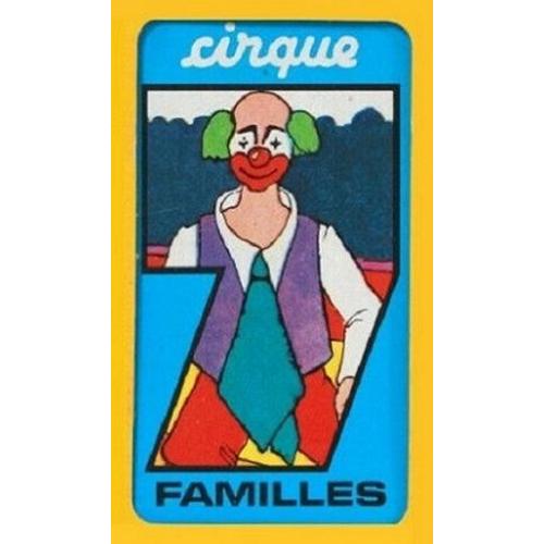 Jeu des 7 familles, cartes à jouer vintage 70's Thème Le Cirque - complet