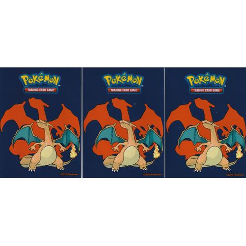 3 Protèges cartes (sleeve) pokemon - ultra-pro - Dracaufeu