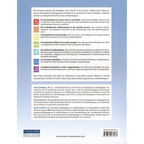 Sept Pratiques Gagnantes En Mathématiques - Pour Répondre Aux Besoins De Tous Les Élèves