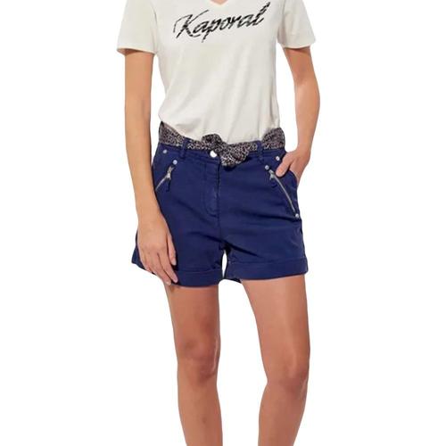 Short Kaporal Pika Femme Bleu