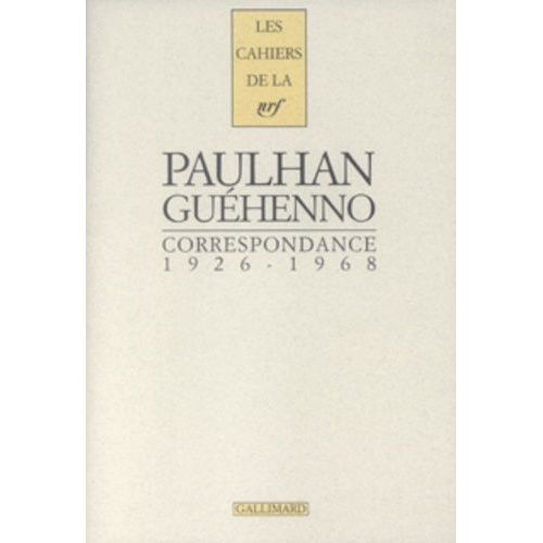 Correspondance 1926-1968