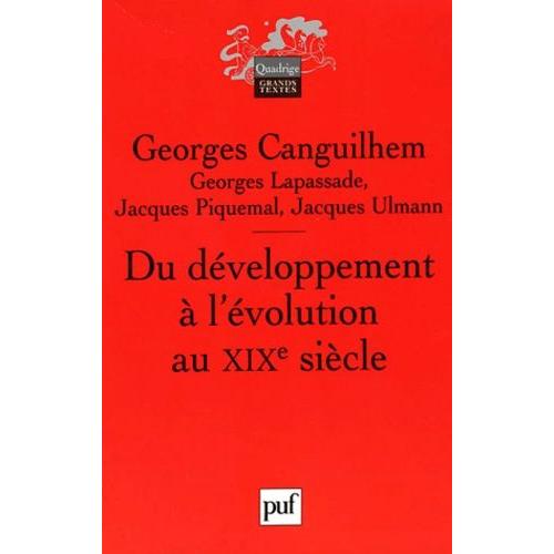 Du Développement À L'évolution Au Xixe Siècle