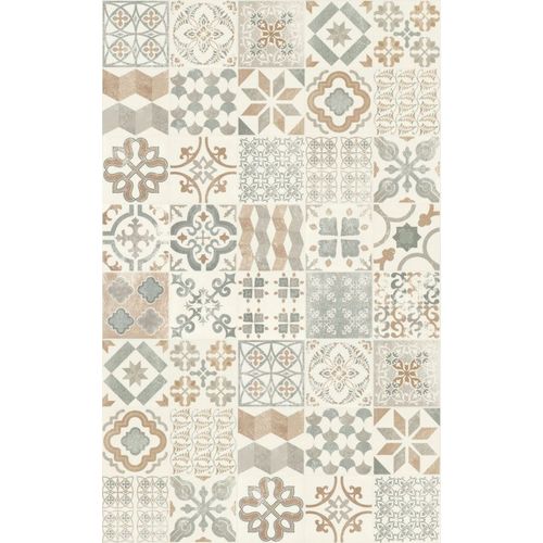 Tapis Vinyle - Carreaux De Ciment Naturel Decoweb.Com - 100 X 160 Cm