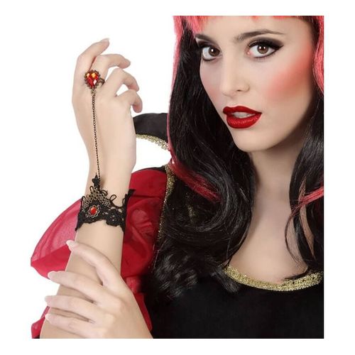 Bracelet En Dentelle Et Pierre Préciuse De Vampiresse
