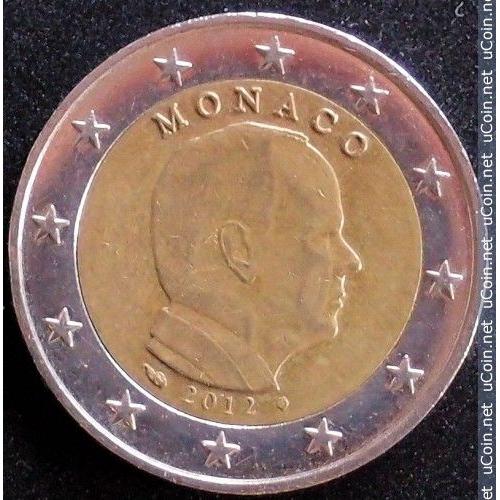 Monaco = Pièce De Monnaie De 2 Euros , Année 2012, Roi Albert I I