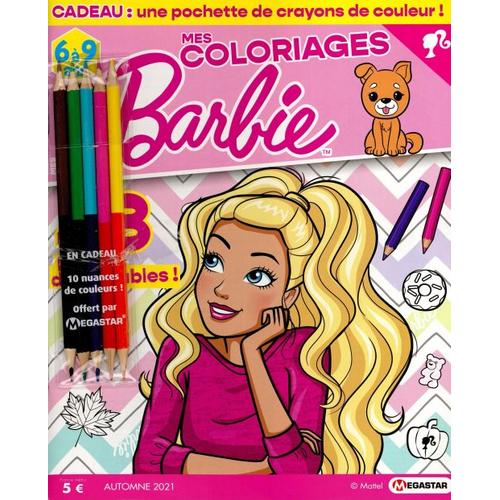 Mes Coloriages Barbie 4 + Crayons