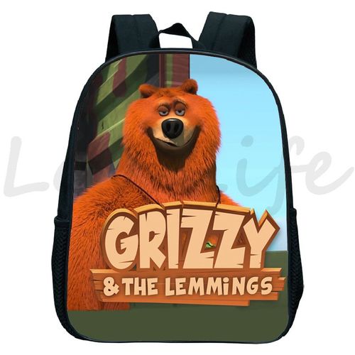 Sac à Dos Imperméable Pour Enfants Sacs De Maternelle Cartable Pour Enfants Sacs à Dos Anime De Dessin Animé Sac D'école Pour Garçons Et Filles Grizzy Et Les Lemmings