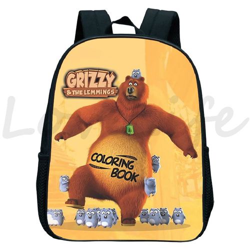 Sac à Dos Imperméable Pour Enfants Sacs De Maternelle Cartable Pour Enfants Sacs à Dos Anime De Dessin Animé Sac D'école Pour Garçons Et Filles Grizzy Et Les Lemmings