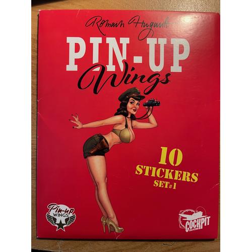 Pin-Up Wings Stickers By Romain Hugault