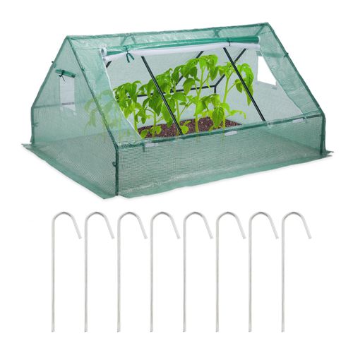 Relaxdays Serre De Jardin Serre De Balcon Bâche Housse Semis Plantes Tomates 110x180x150