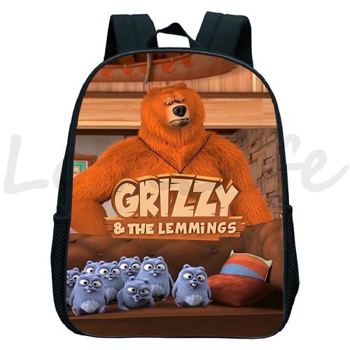 Sac à Dos Imperméable Pour Enfants Sacs De Maternelle Cartable Pour Enfants Sacs à Dos Anime De Dessin Animé Sac D'école Pour Garçons Et Filles Grizzy Et Les Lemmings